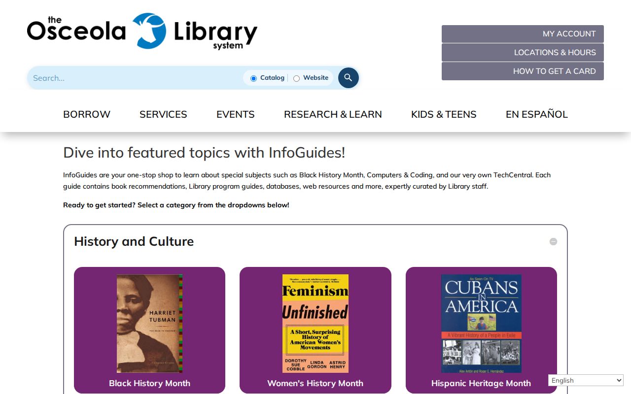 Osceola Library Genealogy and Florida History guide gateway