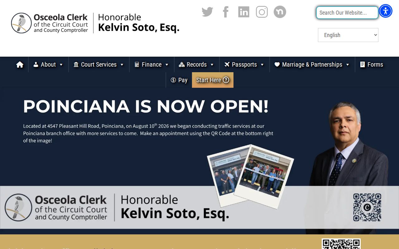 Osceola County residents directory Clerk records portal