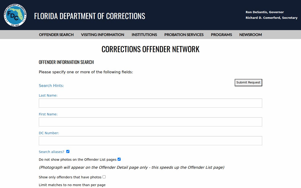 Osceola County neighbors and Florida corrections search
