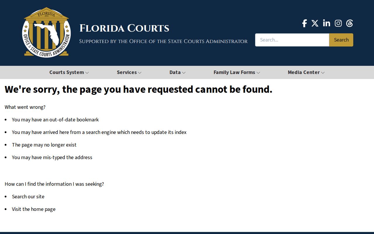 Osceola County resident lookup and Florida court information system